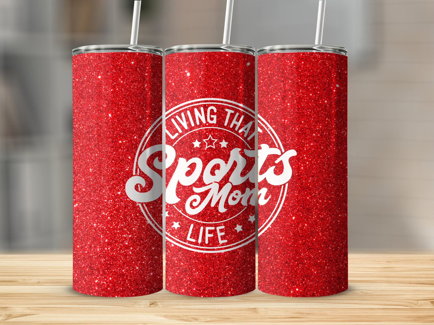 Red Sports Mom 20oz
