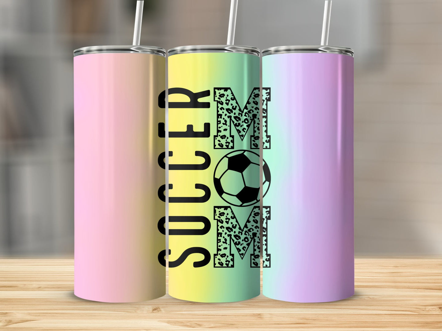 Rainbow Soccer Mom 20oz