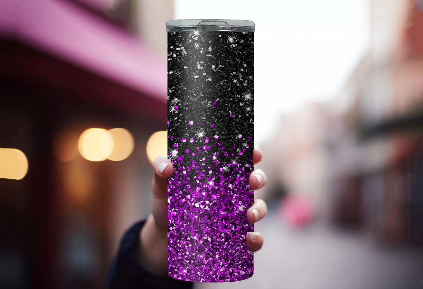 Black/Purple Ombré 20oz
