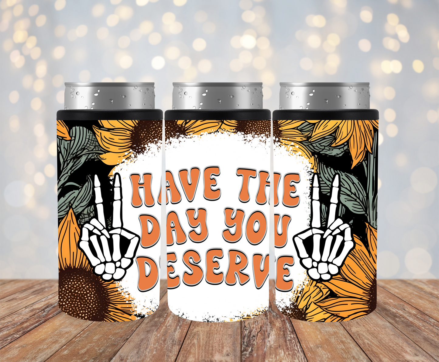 Sunflower Day 12oz Can Cooler