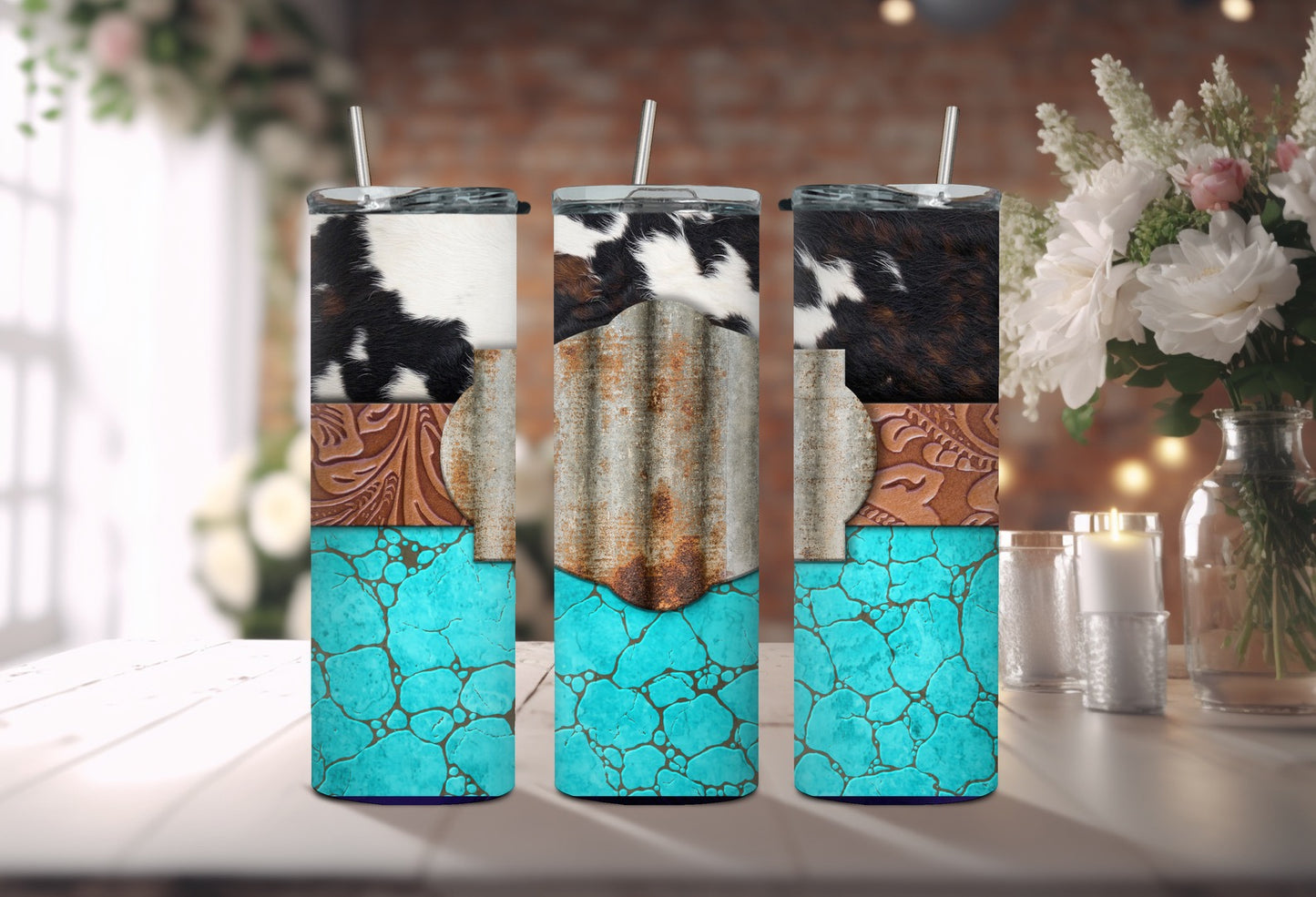 Customizable Teal Country 20oz