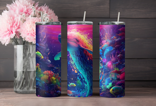 Rainbow Dolphin 20oz
