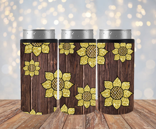 Sunflower 12oz Can Cooler