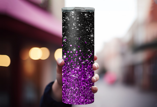 Black/Purple Ombré 20oz