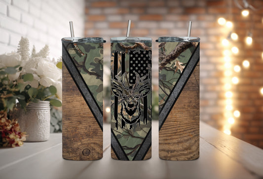 Camo Deer 20oz