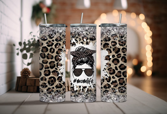 Leopard Print Mom Life 20oz