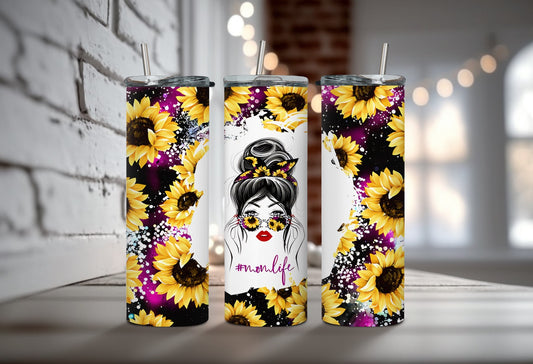 Sunflower Mom Life 20oz