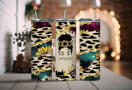 Black And Gold Mom Life 20oz