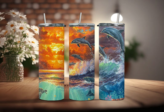 Dolphin Sunset 20oz