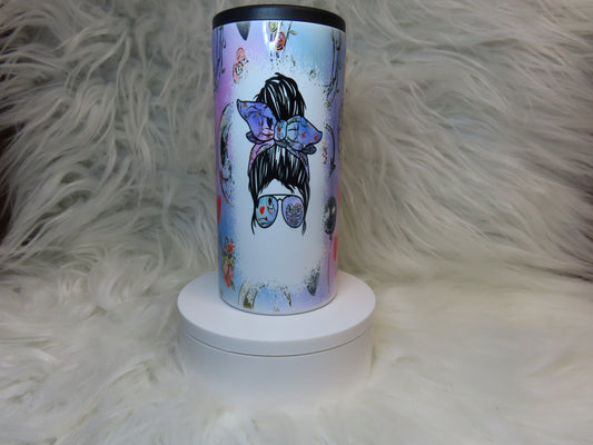 Purple Nightmare Skinny Can Coozie