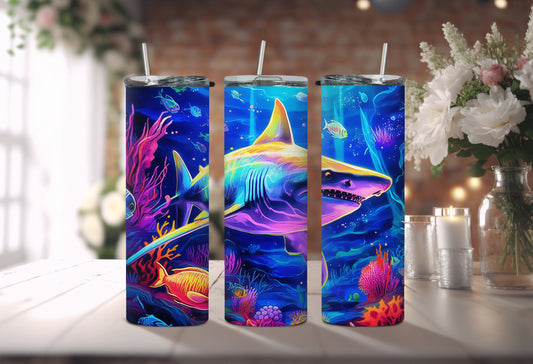 Neon Shark 20 oz